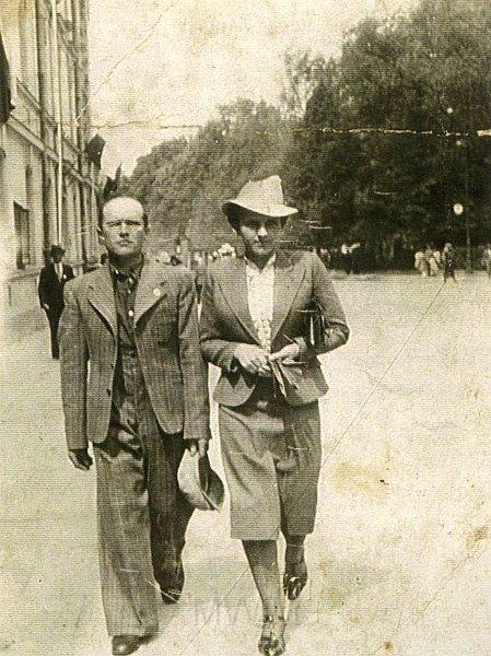KKE 1311.jpg - Władysław Mackiewicz z nieznajomym, 1936 r.